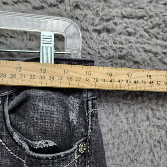 Miss Me Jeans Womens 30 JP533056 Gray Stretch Low Rise Skinny *Read* - Picture 5 of 16